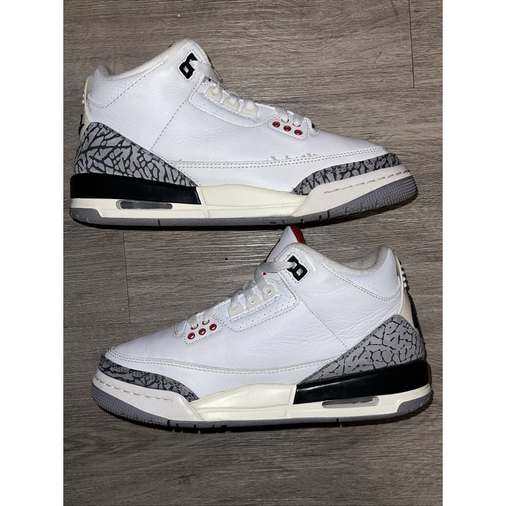 Size 5 (GS) - Jordan 3 Retro Mid White Cement Reimagined DM0967-100 - Picture 2 of 8